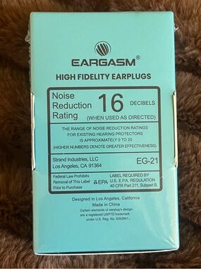 EARGASM High Fidelity Earplugs for concerts NAMM Edition